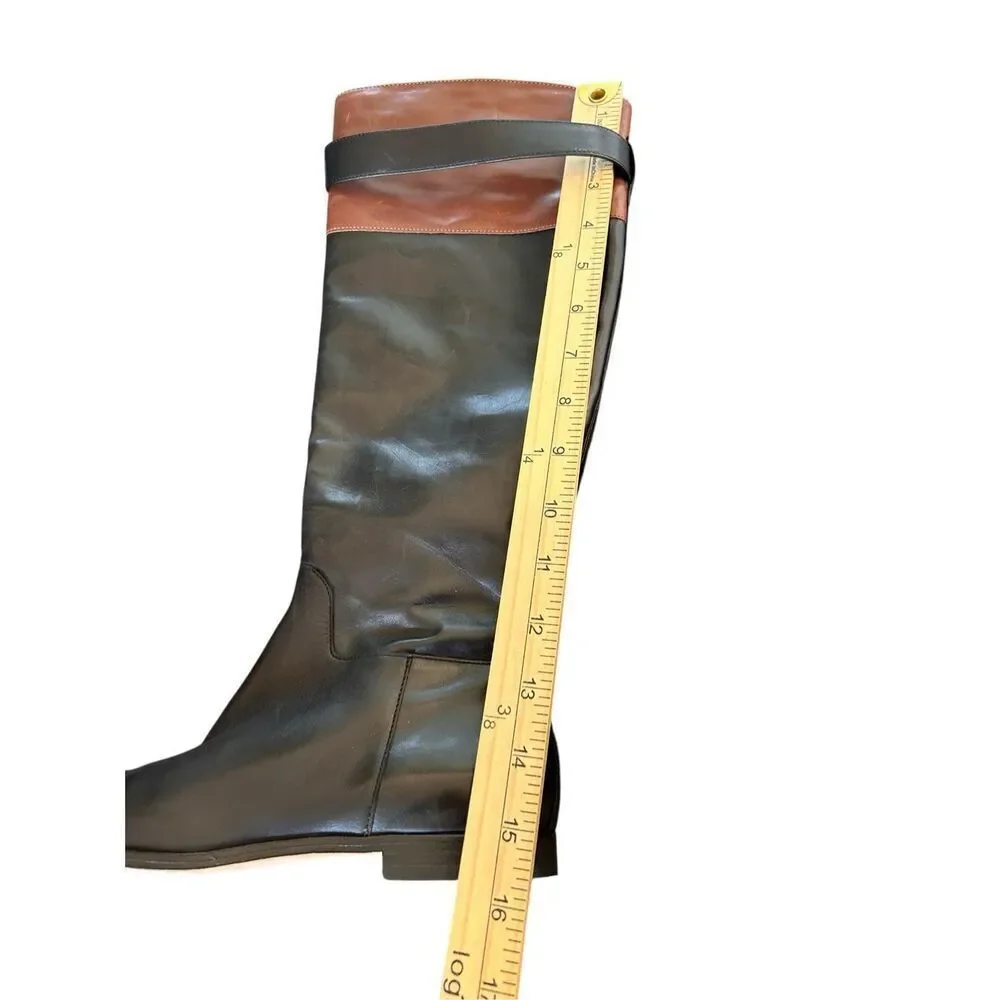 Cole Haan Air Daelin Riding Boots Black Brown Size 5.5 B